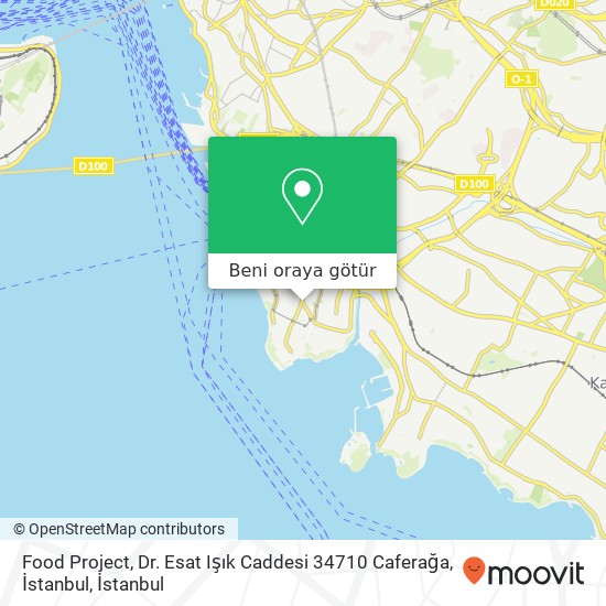 Food Project, Dr. Esat Işık Caddesi 34710 Caferağa, İstanbul harita
