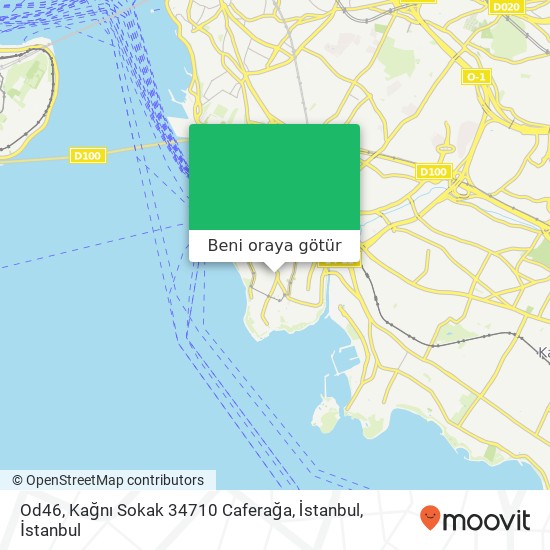 Od46, Kağnı Sokak 34710 Caferağa, İstanbul harita