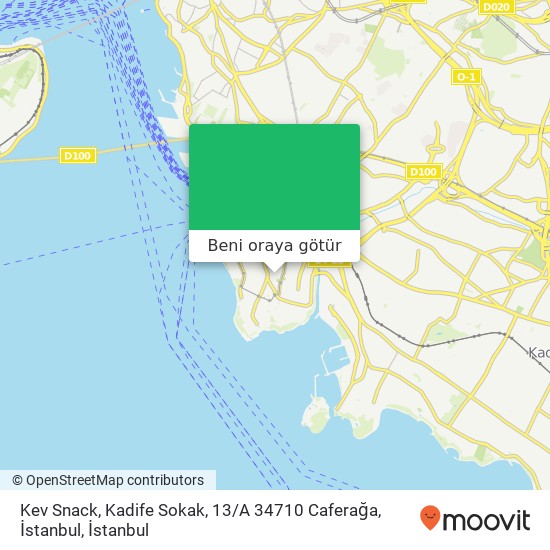 Kev Snack, Kadife Sokak, 13 / A 34710 Caferağa, İstanbul harita