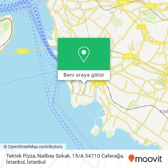 Tektek Pizza, Nailbey Sokak, 15 / A 34710 Caferağa, İstanbul harita