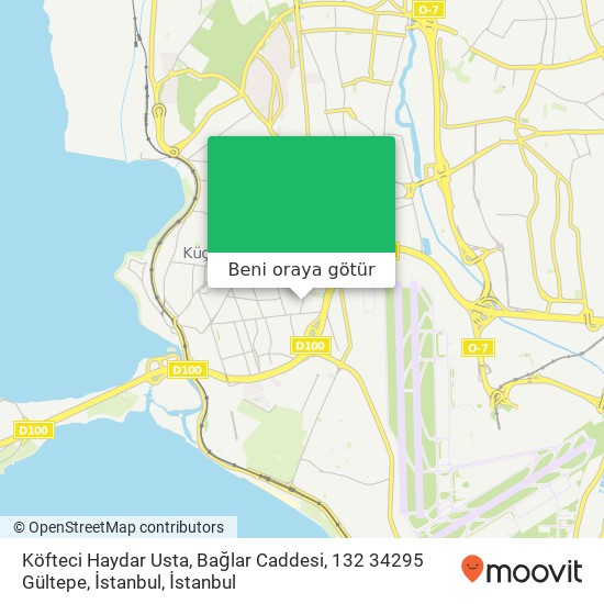 Köfteci Haydar Usta, Bağlar Caddesi, 132 34295 Gültepe, İstanbul harita