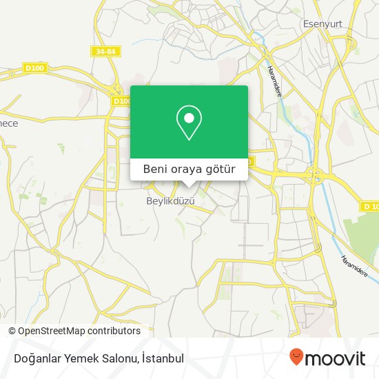 Doğanlar Yemek Salonu, 19 Mayıs Caddesi, 53 34520 Büyükşehir, İstanbul harita