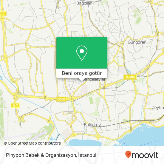 Pinypon Bebek & Organizasyon, Mine Sokak, 6 / B Siyavuşpaşa, Bahçelievler harita