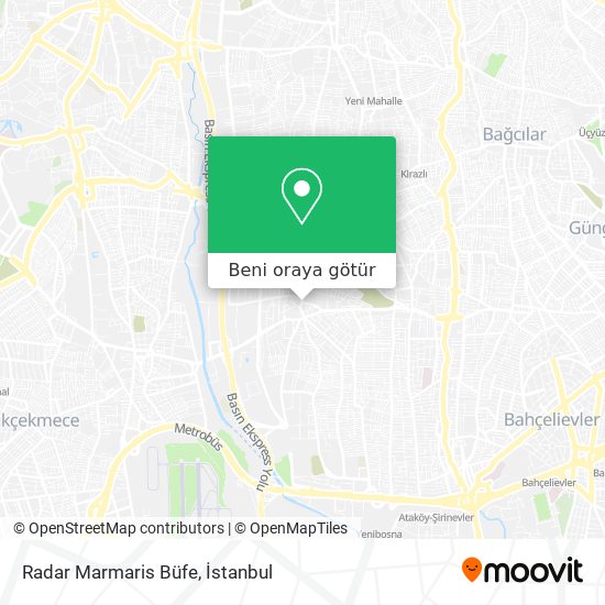 Radar Marmaris Büfe harita
