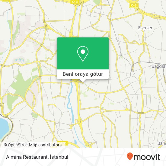 Almina Restaurant, Mimar Sinan Caddesi 34212 Bağlar, Bağcılar harita
