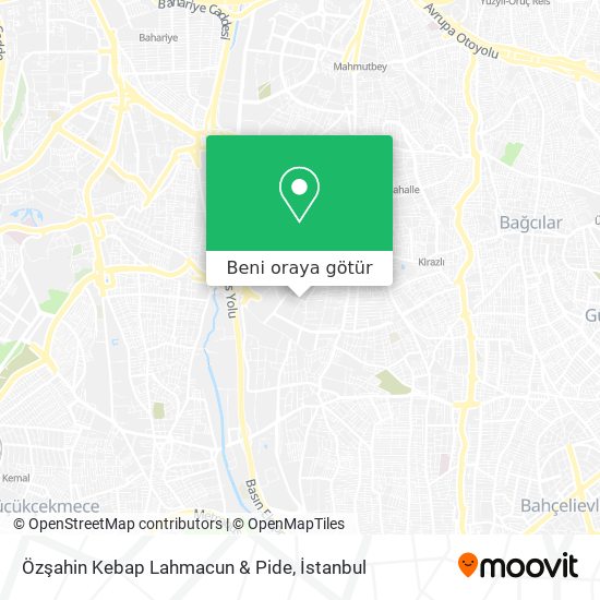 Özşahin Kebap Lahmacun & Pide harita