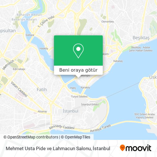Mehmet Usta Pide ve Lahmacun Salonu harita