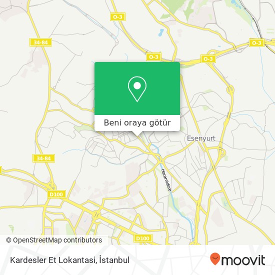 Kardesler Et Lokantasi, Cumhuriyet Caddesi, 104 / C 34522 Şehitler, İstanbul harita