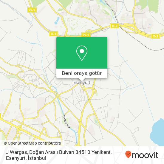J Wargas, Doğan Araslı Bulvarı 34510 Yenikent, Esenyurt harita