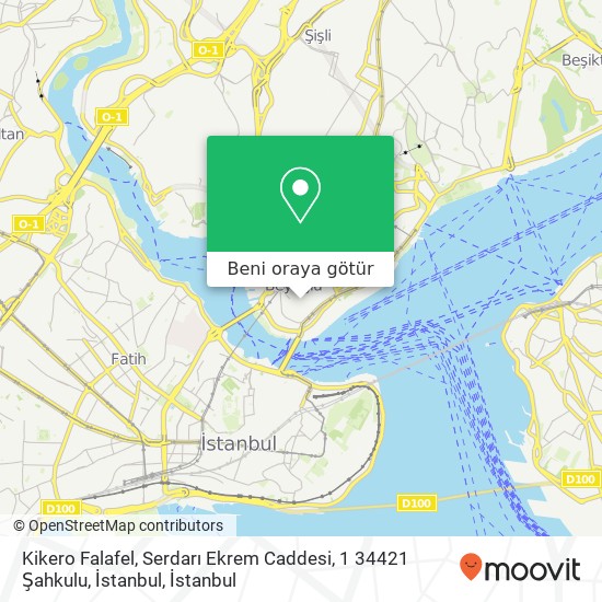 Kikero Falafel, Serdarı Ekrem Caddesi, 1 34421 Şahkulu, İstanbul harita
