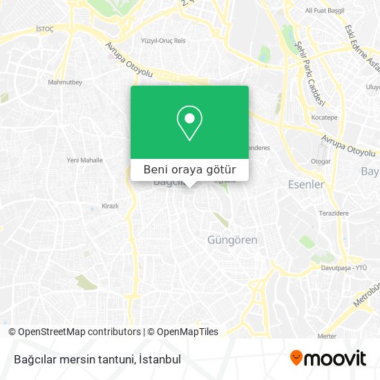 Bağcılar mersin tantuni harita