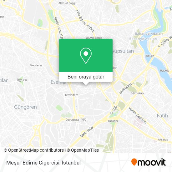 Meşur Edirne Cigercisi harita