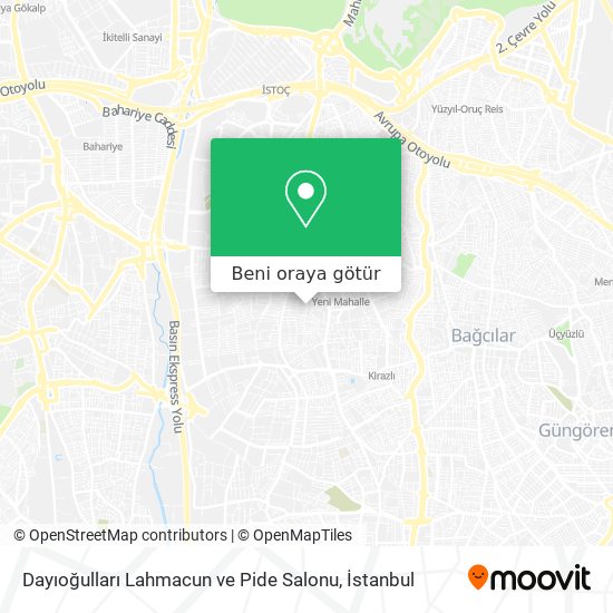 Dayıoğulları Lahmacun ve Pide Salonu harita