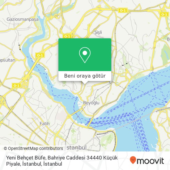 Yeni Behçet Büfe, Bahriye Caddesi 34440 Küçük Piyale, İstanbul harita