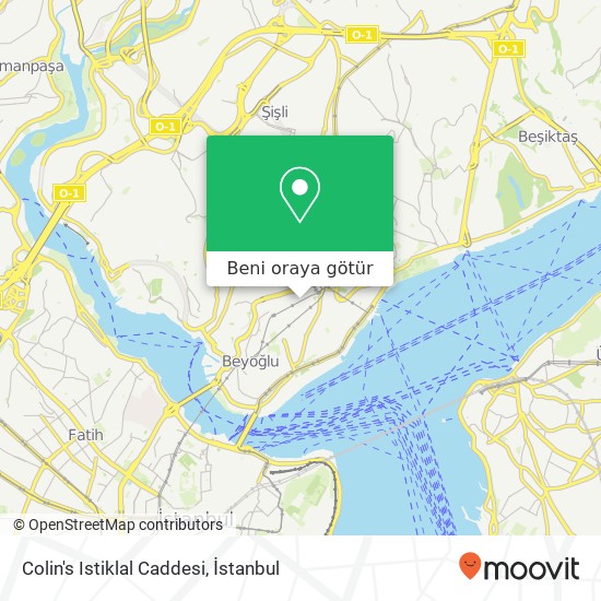 Colin's Istiklal Caddesi, İstiklal Caddesi Şehit Muhtar, Beyoğlu harita