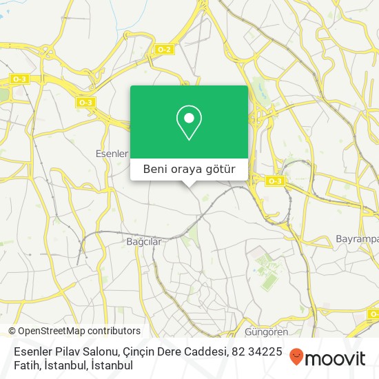 Esenler Pilav Salonu, Çinçin Dere Caddesi, 82 34225 Fatih, İstanbul harita