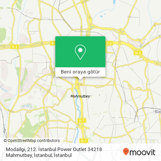 Modailgi, 212. İstanbul Power Outlet 34218 Mahmutbey, İstanbul harita