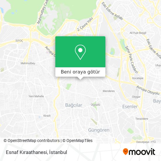 Esnaf Kıraathanesi harita