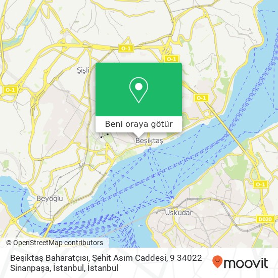 Beşiktaş Baharatçısı, Şehit Asım Caddesi, 9 34022 Sinanpaşa, İstanbul harita