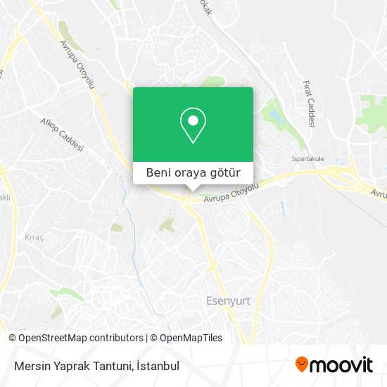 Mersin Yaprak Tantuni harita