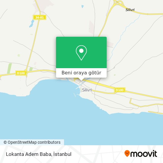 Lokanta Adem Baba harita