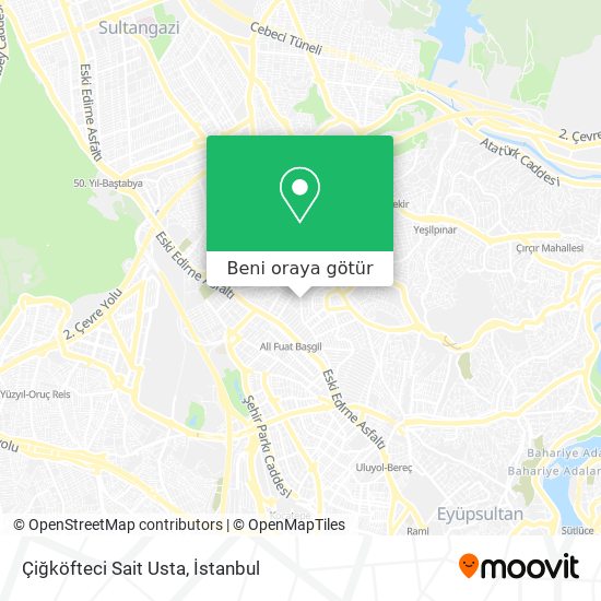 Çiğköfteci Sait Usta harita