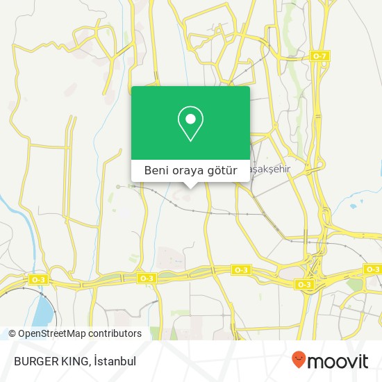 BURGER KING, Boncuk Sokak 34490 Ziya Gökalp, Başakşehir harita