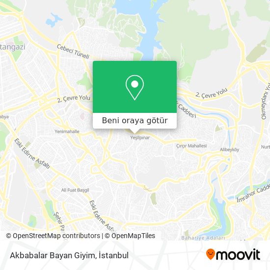 Akbabalar Bayan Giyim harita