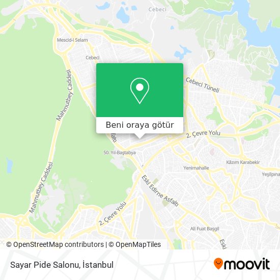 Sayar Pide Salonu harita