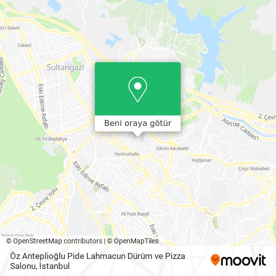 Öz Anteplioğlu Pide Lahmacun Dürüm ve Pizza Salonu harita