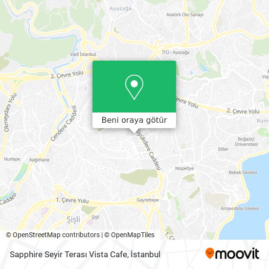 Sapphire Seyir Terası Vista Cafe harita