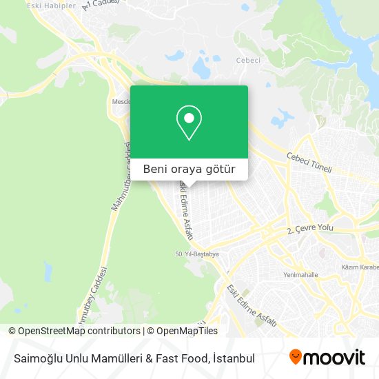 Saimoğlu Unlu Mamülleri & Fast Food harita