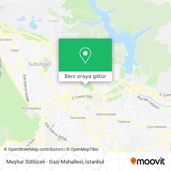 Meşhur Sütlüceli - Gazi Mahallesi harita