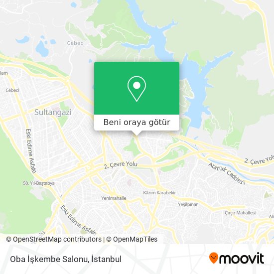 Oba İşkembe Salonu harita