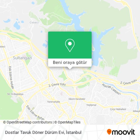 Dostlar Tavuk Döner Dürüm Evi harita