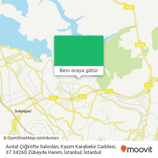 Acıtat Çiğköfte Salonları, Kazım Karabekir Caddesi, 37 34260 Zübeyde Hanım, İstanbul harita