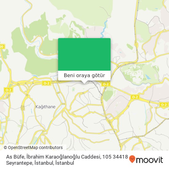 As Büfe, İbrahim Karaoğlanoğlu Caddesi, 105 34418 Seyrantepe, İstanbul harita