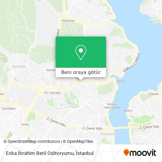 Enka İbrahim Betil Oditoryumu harita