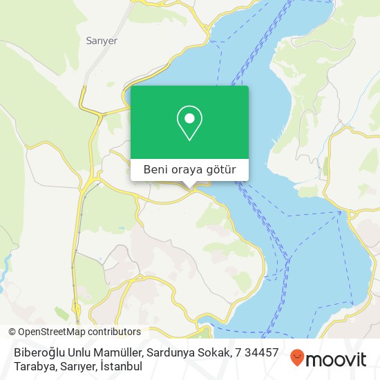 Biberoğlu Unlu Mamüller, Sardunya Sokak, 7 34457 Tarabya, Sarıyer harita