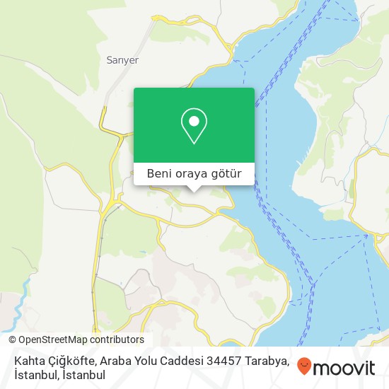 Kahta Çiğköfte, Araba Yolu Caddesi 34457 Tarabya, İstanbul harita