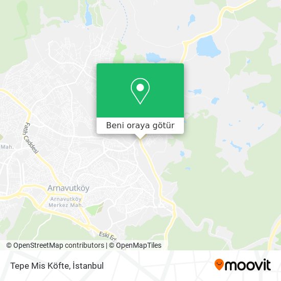 Tepe Mis Köfte harita