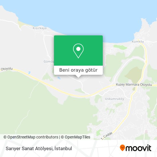 Sarıyer Sanat Atölyesi harita