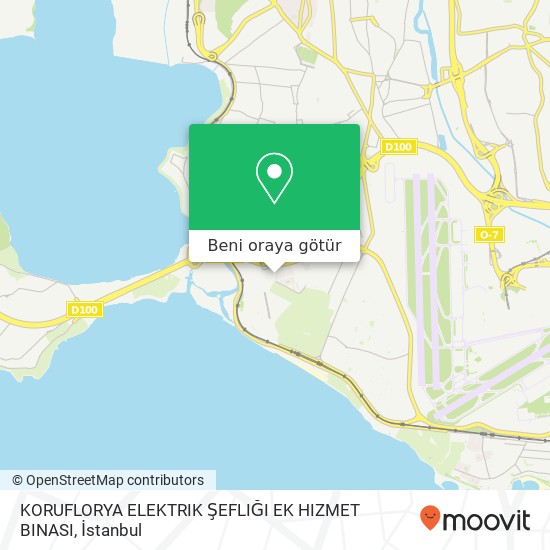 KORUFLORYA ELEKTRIK ŞEFLIĞI EK HIZMET BINASI harita