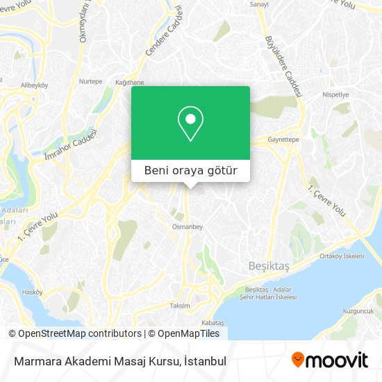Marmara Akademi Masaj Kursu harita