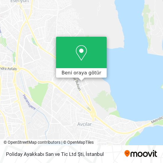 Poliday Ayakkabı San ve Tic Ltd Şti harita