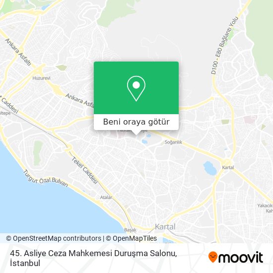 45. Asliye Ceza Mahkemesi Duruşma Salonu harita