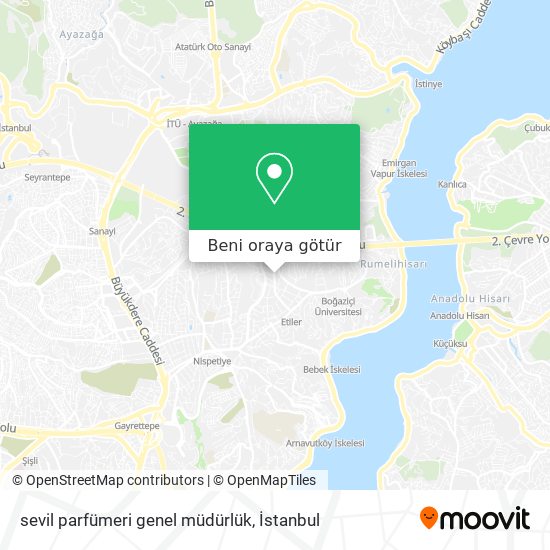 sevil parfümeri genel müdürlük harita