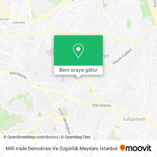 Milli Irade Demokrasi Ve Özgürlük Meydanı harita