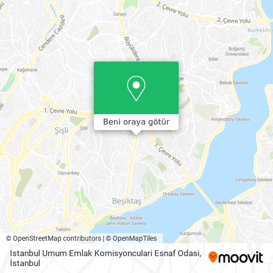 Istanbul Umum Emlak Komisyonculari Esnaf Odasi harita
