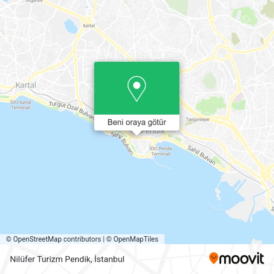 Nilüfer Turizm Pendik harita